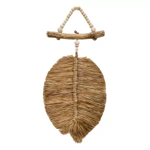 Colgante de pared de hoja de Bora Bora