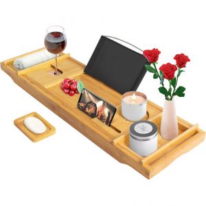 BANDEJA DE BAÑO DE MADERA BAMBÚ