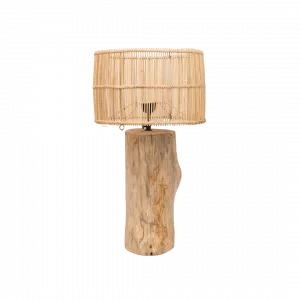 Lámpara de mesa de madera