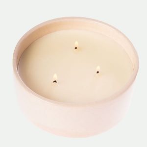 VELA CERÁMICA CRAQUELADA CON DIMENSIONES DE 14×5,5 CM