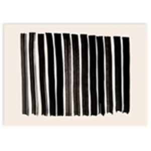 CUADRO HORIZONTAL ABSTRACTO Y MINIMALISTA, LÍNEAS NEGRAS. 20X30CM