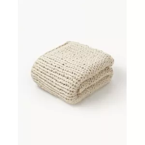 MANTA ARTESANAL DE PUNTO GRUESO