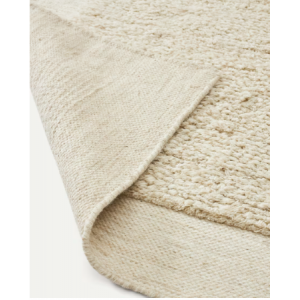 Alfombra Marely de lana blanco 200 x 300 cm