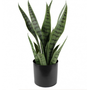 PLANTA ARTIFICIAL CON MACETA SANSEVIERIA A42