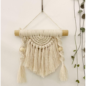 TAPIZ MACRAME CRUDO 20CM