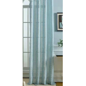 " CORTINA DE VISILLO LINO Y POLIÉSTER CON ENCAJE 140X260CM"