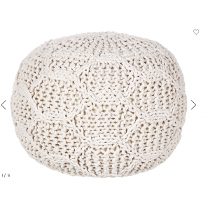 PUF DE MACRAMÉ DE ALGODÓN