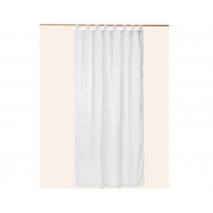 CORTINA DE ALGODÓN TRANSLÚCIDA BLANCA FRAY