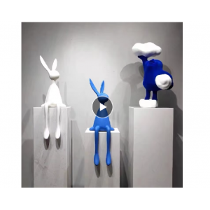 ESTATUA DE CONEJO GRANDE Y CREATIVA