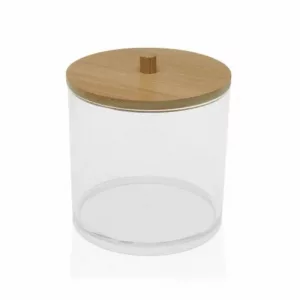 CAJA REDONDA TAPA BAMBÚ