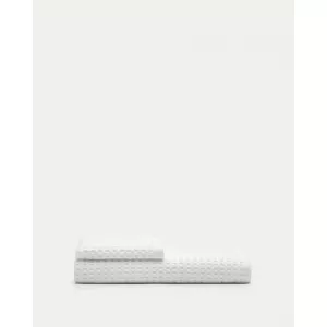 TOALLA DE BAÑO ZINNIA 100% ALGODÓN BLANCO 70 X 140 CM