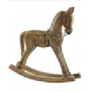 CABALLITO BALANCÍN VAKIN MANGO CUERDA MARRÓN CLARO