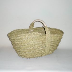 CAPAZO DE ESPARTO CON ASA CENTRAL