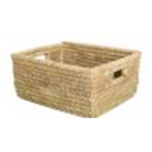 CESTA RECTANGULAR NATURAL 38X31X20 CM