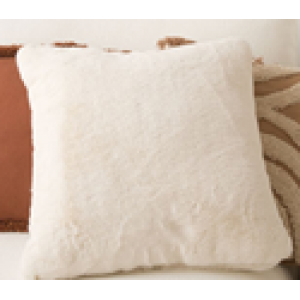 COJIN LUXE CREMA 50X50