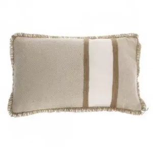 COJÍN RUST COLOR BEIGE/BLANCO FLECOS 30X50