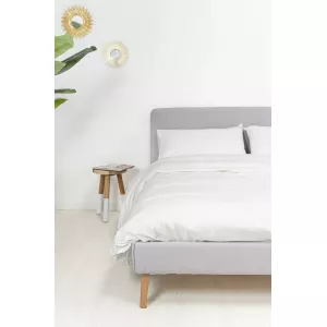 FUNDA NÓRDICA ALGODÓN PERCAL DE 200 HILOS BLANCO