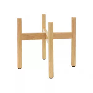 SOPORTE PARA MACETAS DE HASTA 29 CM MACETERO DE PIE MARRÓN DE MADERA 30 X 25 CM
