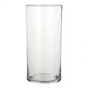 Jarrón cilíndrico de vidrio alt. 40