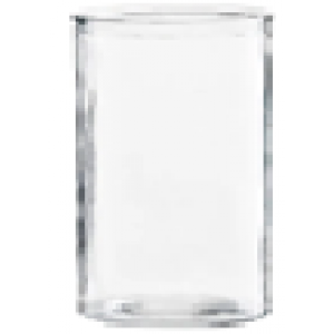 JARRÓN CILÍNDRICO DE VIDRIO 13X24CM