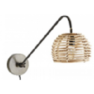 LÁMPARA DE PARED BAMBÚ. 20X26X70 CM