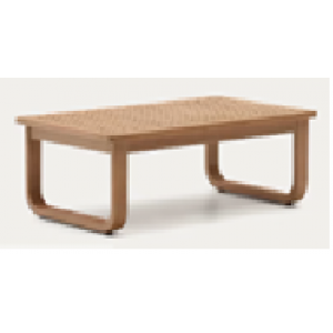 MESA DE CENTRO EXTERIOR SACALETA DE MADERA MACIZA DE EUCALIPTO 100 X 60 CM FSC 100%