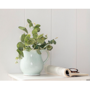 JARRÓN DE CERÁMICA TURQUESA