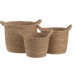 SET 3 CESTOS NATURAL FIBRA