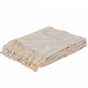 PLAID DE ALGODÓN Y FIBRA NATURAL