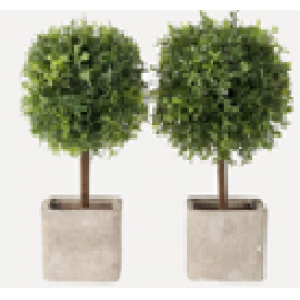 SET DE ÁRBOLES ARTIFICIALES ARTESANALES MONI, 2 UDS L26CM