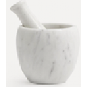 SET DE MORTERO DE MÁRMOL MORTAR, 2 PZASMORTERO: Ø 12 CM, ALTO 10 CM