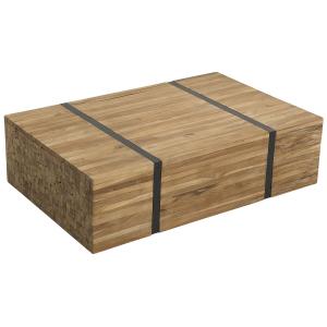 MESA DE CENTRO MADERA DE TECA MATE MADERA CLARA GANDER
