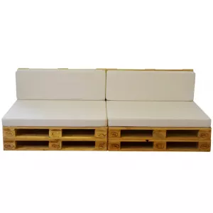 Sofa Palet para Terraza con Cojines 80x240