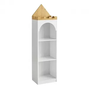 Estantería infantil con estantes diseño de candado 40 x 150 x 30 cm