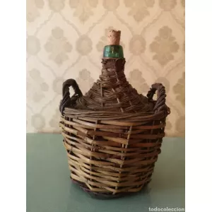 Botella mimbre boca estrecha