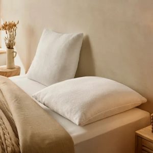 Juego de 2 almohadas 60x60 cm - Tejido fresco Aloe-Vera - Alivio de la presión - Cojín suave y refrescante - Relleno de virutas de espuma HR