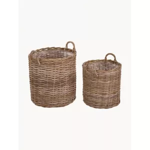 Set de cestas para plantas de ratán Indo, 2 uds.