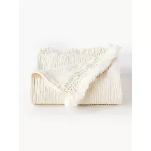 Manta de algodón con flecos Piera
