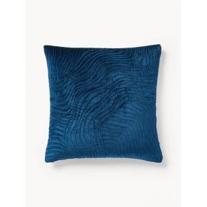 Funda de cojín de terciopelo texturizada Nisha