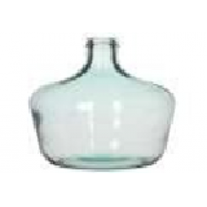 Jarrón de botellas vidr