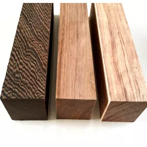Madera maciza de cebra, bloque de barra de nogal negro, materiales de tallado para fabricación de modelos DIY, L:200x50x50mm