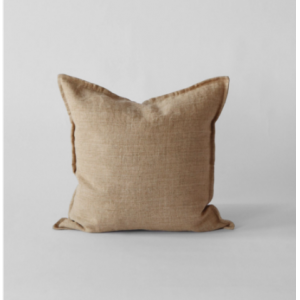 Funda de cojín 100% en lino tejido a mano