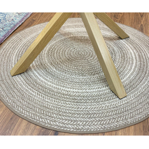 Alfombra silvana lino 120x120 cm