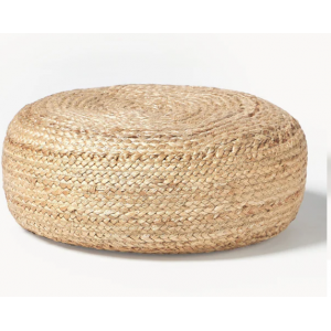 Puf artesanal de yute Bono