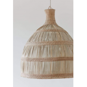 Lámpara colgante Tonga Lamas en fibras de palma - natural - Ø56-H65cm