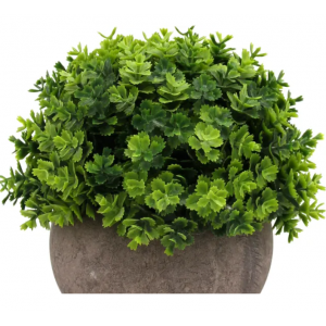 Planta artificial Redonda Hierba 13 cm en maceta de 9.5 cm