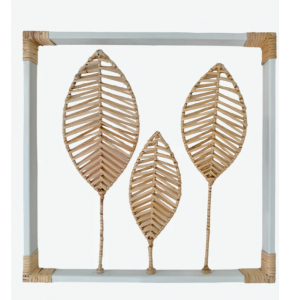CUADRO RATTAN LEAFS
