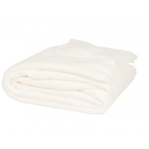 Manta de poliéster reciclado en blanco, 220x240