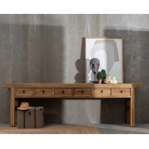 Consola / recibidor XXL olmo 290x50x90cm