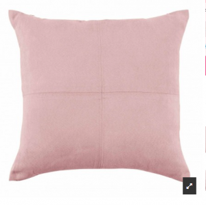 COJÍN CUADRANTE ANTE ROSA PALO - FUNDA + RELLENO